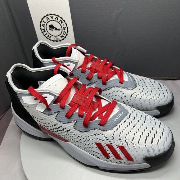 Adidas Don Issue 4 NC State Wolfpack Gray/Red Shoes (GZ9727) Men Size 12.5 NEW main image 12